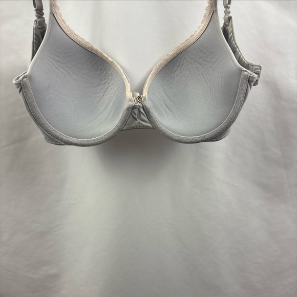 Victorias Secret Bra Body By Victoria Lined Perfect Coverage Gray Bra Size 34C - Picture 7 of 10